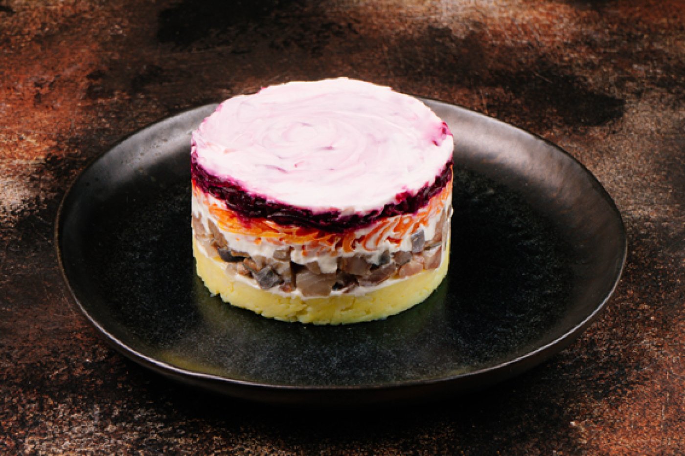 Салат сельдь под шубой, 500 гр.