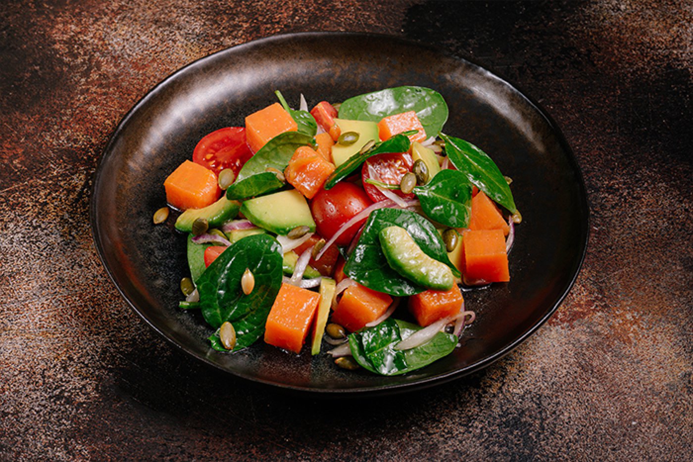 Салат с бататом, 250 гр